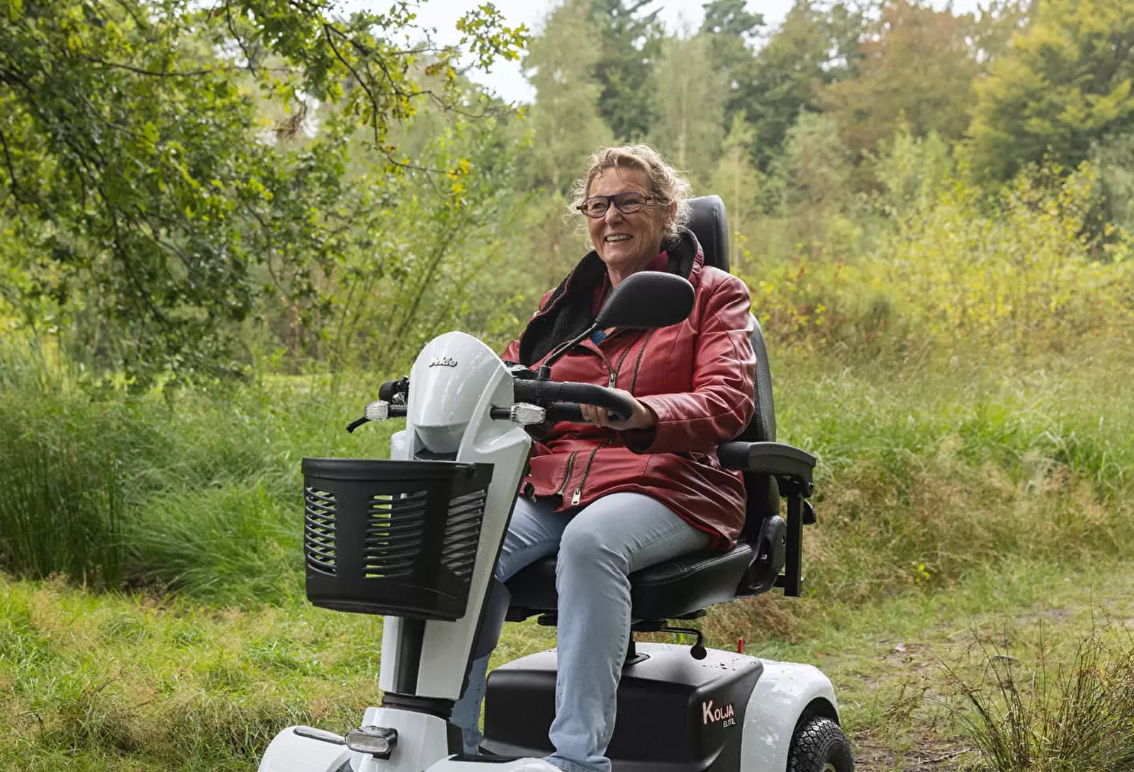 Scootmobiel in de natuur