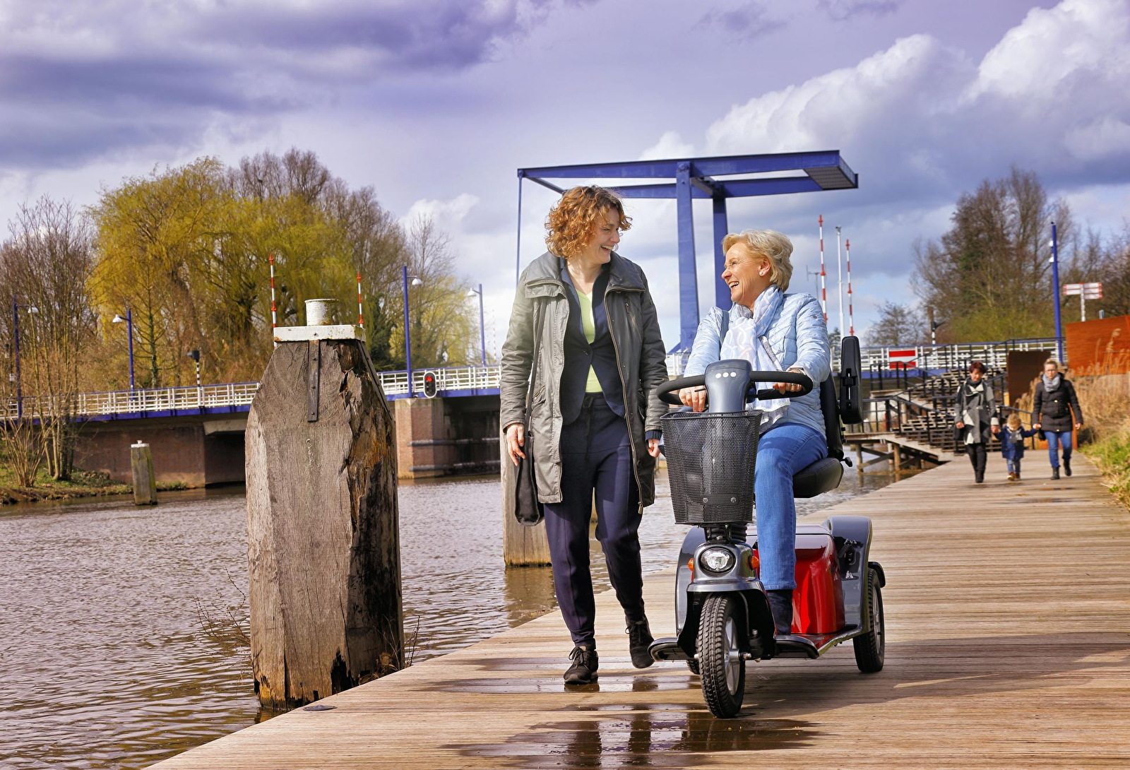 samen zijn scootmobiel