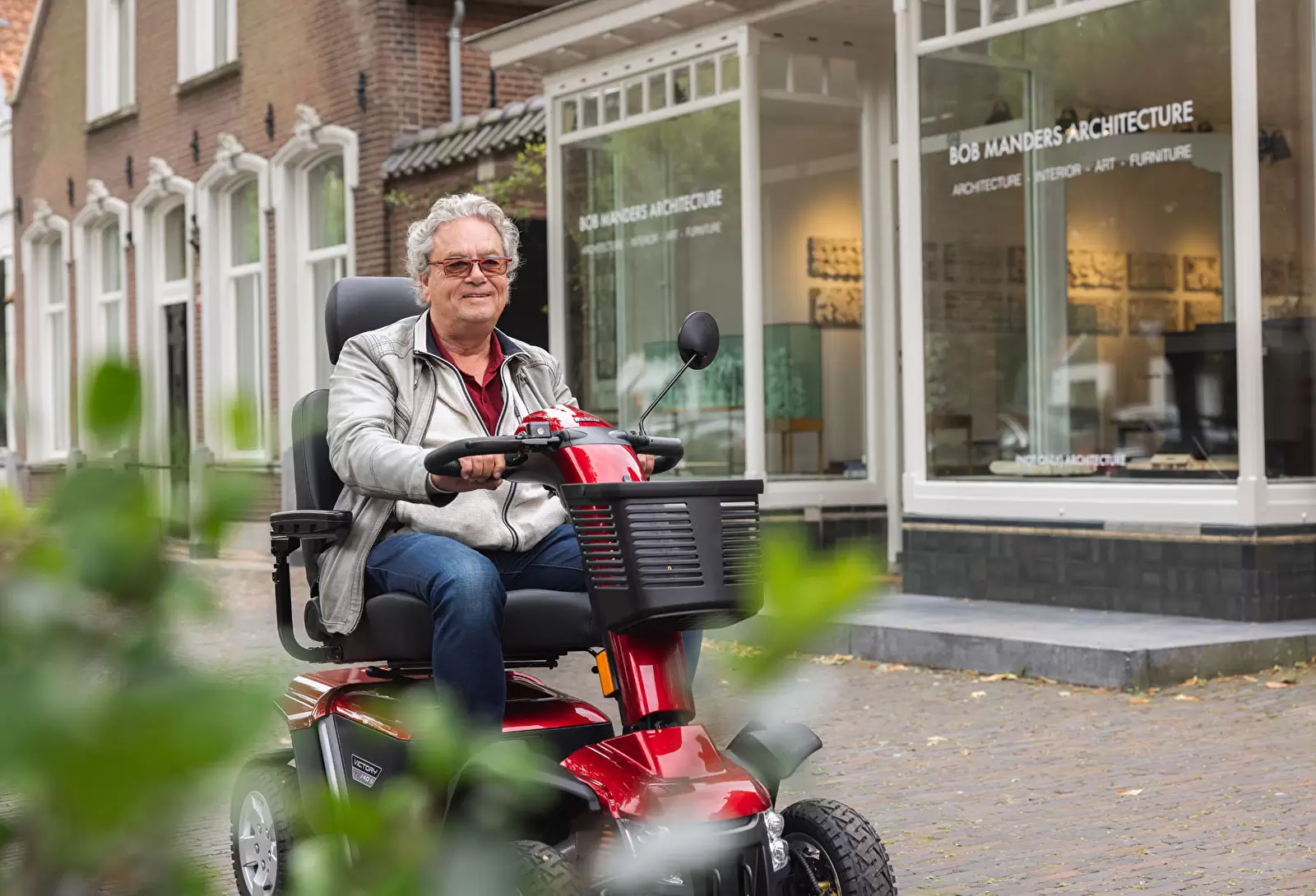 Scootmobiel winkelstraat