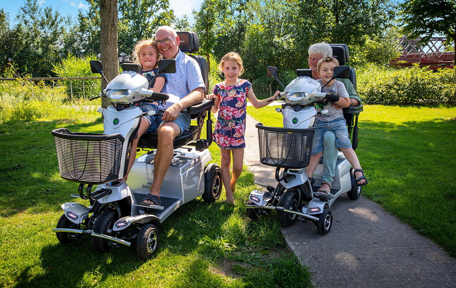 Kleinkinderen speeltuin scootmobiel