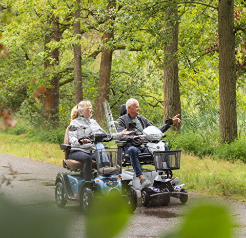 Scootmobiel in de natuur